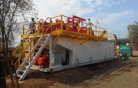 Brightway mud treatment system in operation