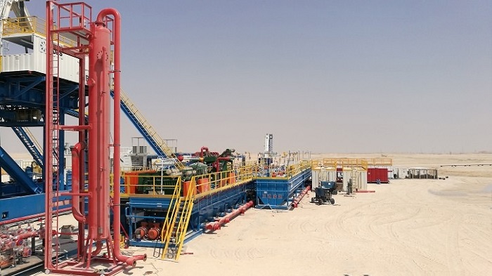 Brightway drilling mud gas separator in operation