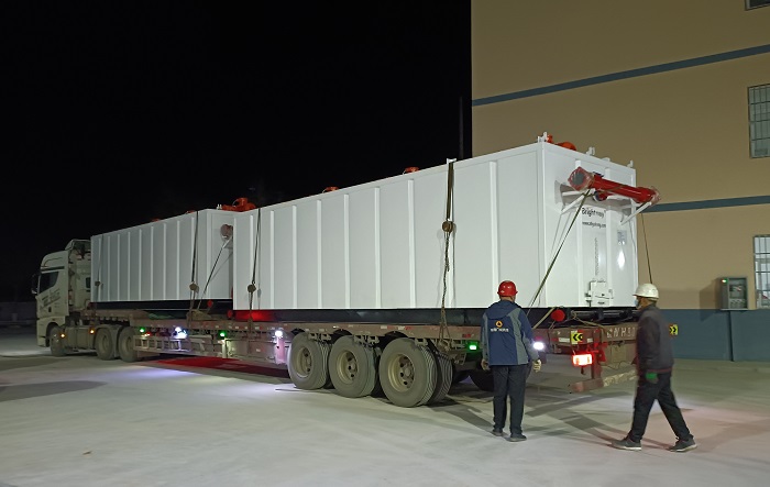 Mud tanks ready for shipment